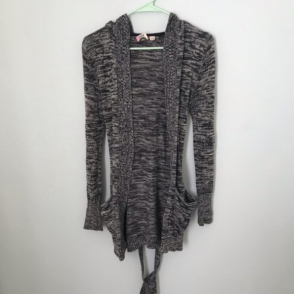 Roxy Sweaters - Roxy grey wrap around long sweater size S